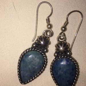 Turquoise earrings and ring